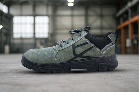 Upper – Green Suede leather